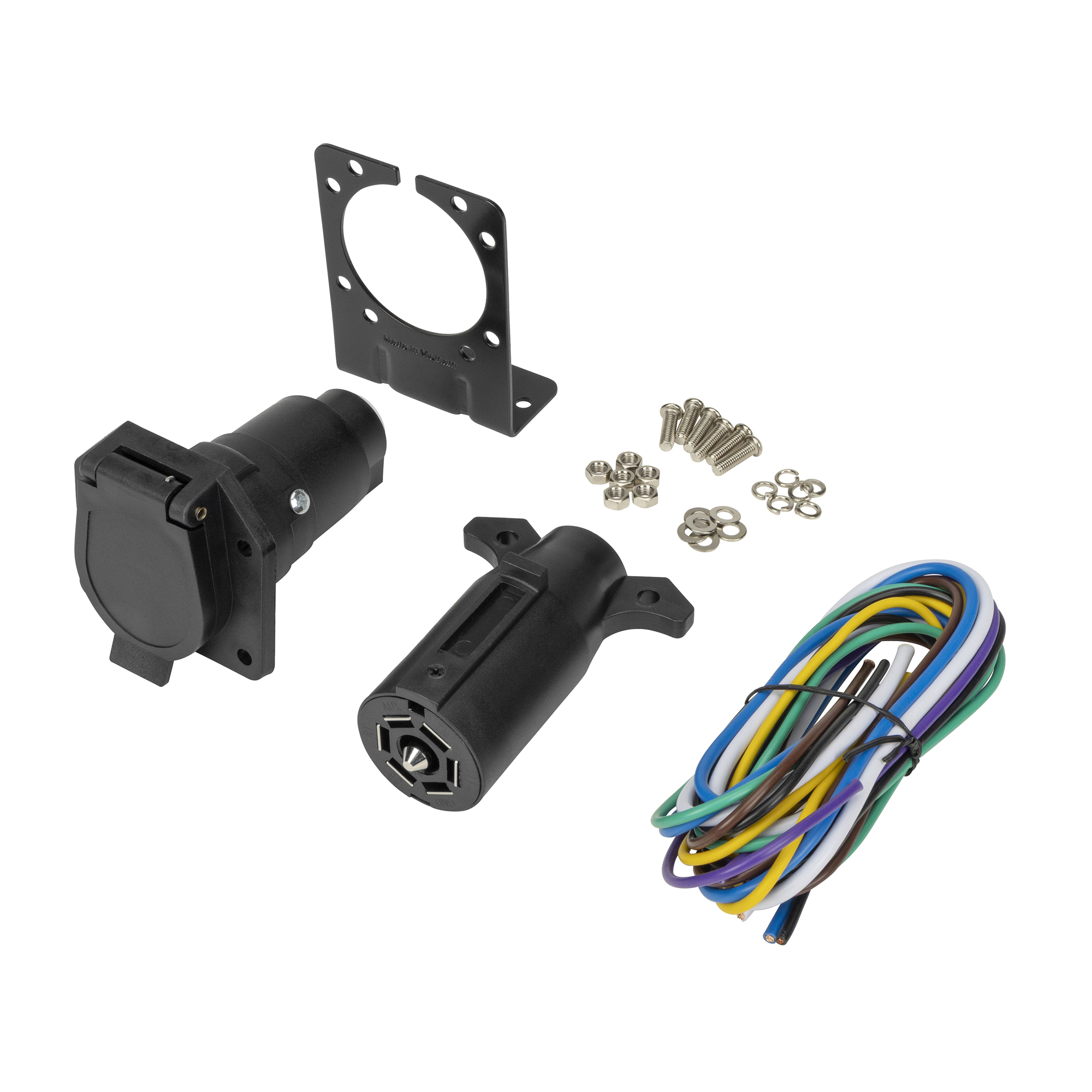 TowSmart, Connector, 7 Blade Kit, Connection Location Trailer or Vehicle Side, Model# 1444